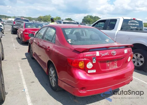 2009 Toyota Corolla S z USA, uszkodzony, nr VIN 2T1BU40E29C108218